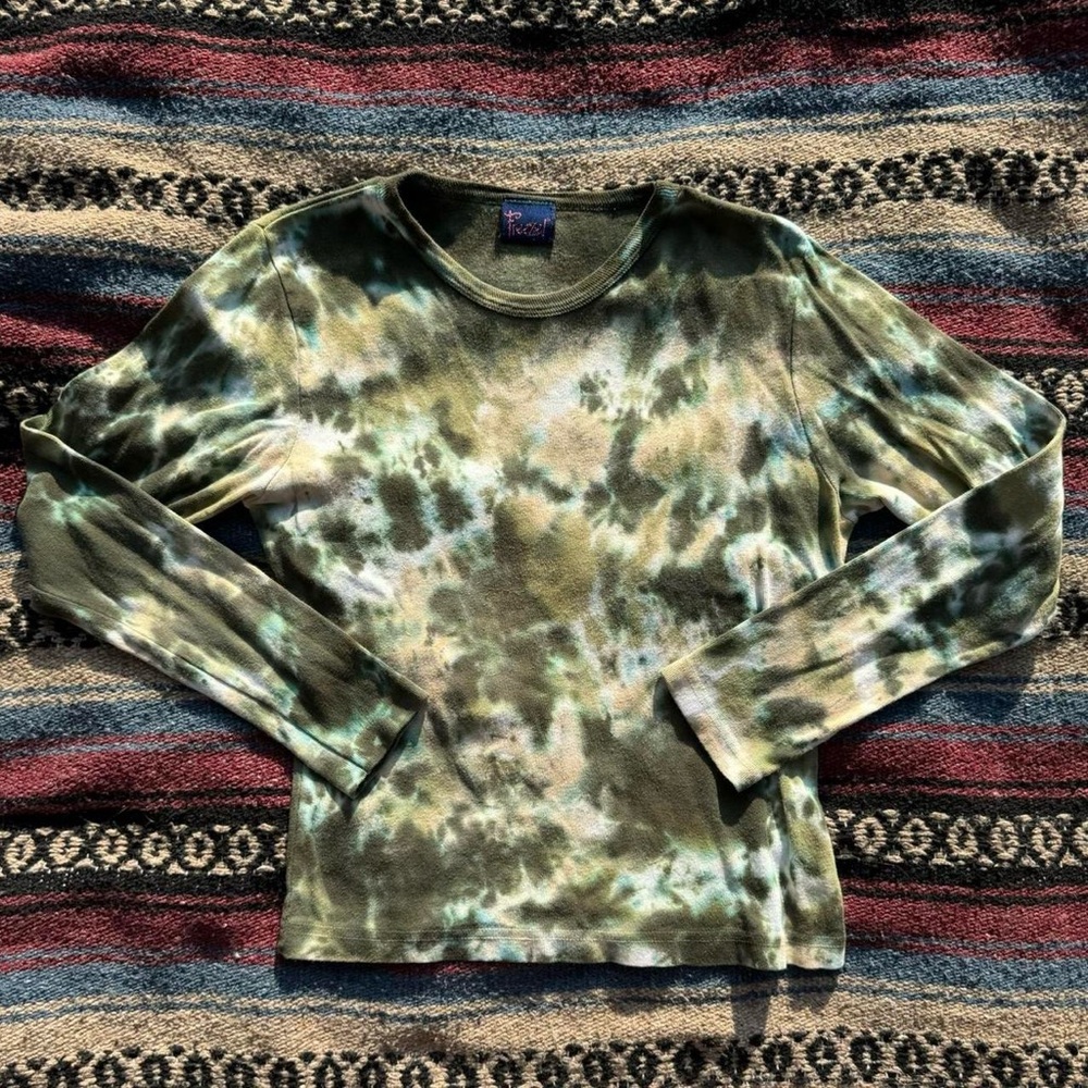 Y2K Tie Dye Long Sleeve Top
